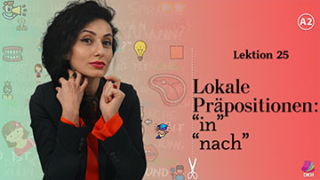 Lokale Präpositionen - "in", "nach"