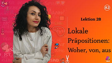 Lokale Präpositionen - Woher  – von - aus